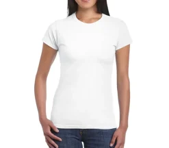 Gildan Ladies Shirt – White – Small