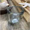 Glass Candle Holder – Smokey