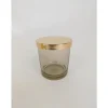 Glass Canister with Gold Lid – Large