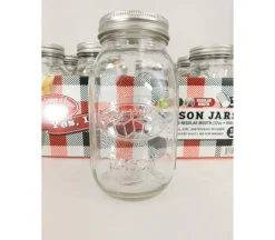 Glass Canning Jar – Quart – 32-ounce – 1 Piece