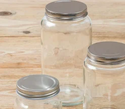 Glass Jar with Metal Lid – Large