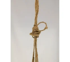 Glass Planter with Jute Hanger