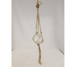 Glass Planter with Jute Hanger