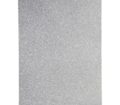 Glitter Craft Foam Sheet Silver – 2mm 9-inches by 12-inches