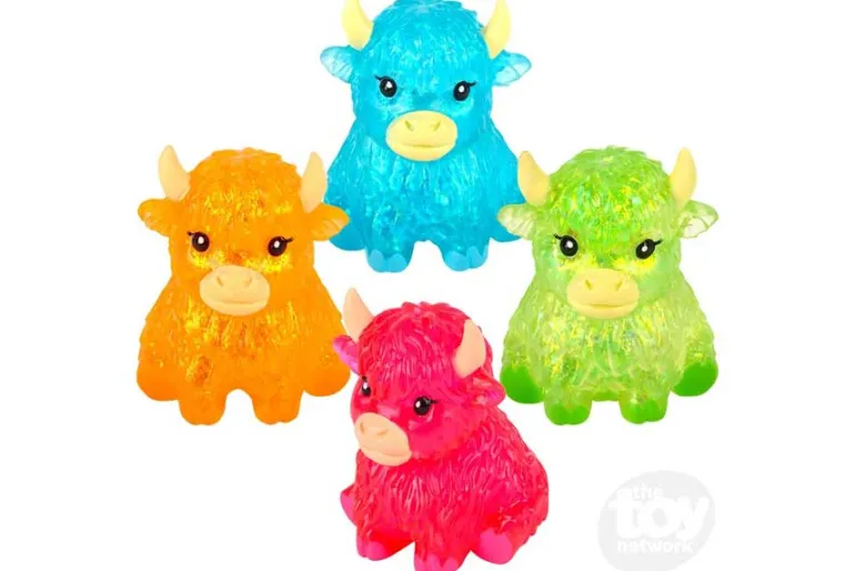 3″ Glitter Sugar Highland Cow