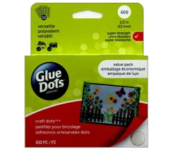 Glue Dots – Craft – Permanent – 1/2-inch – 600 Piece
