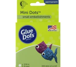 Glue Dots – Mini Clear – Permanent – 3/16-inch – 300 Piece