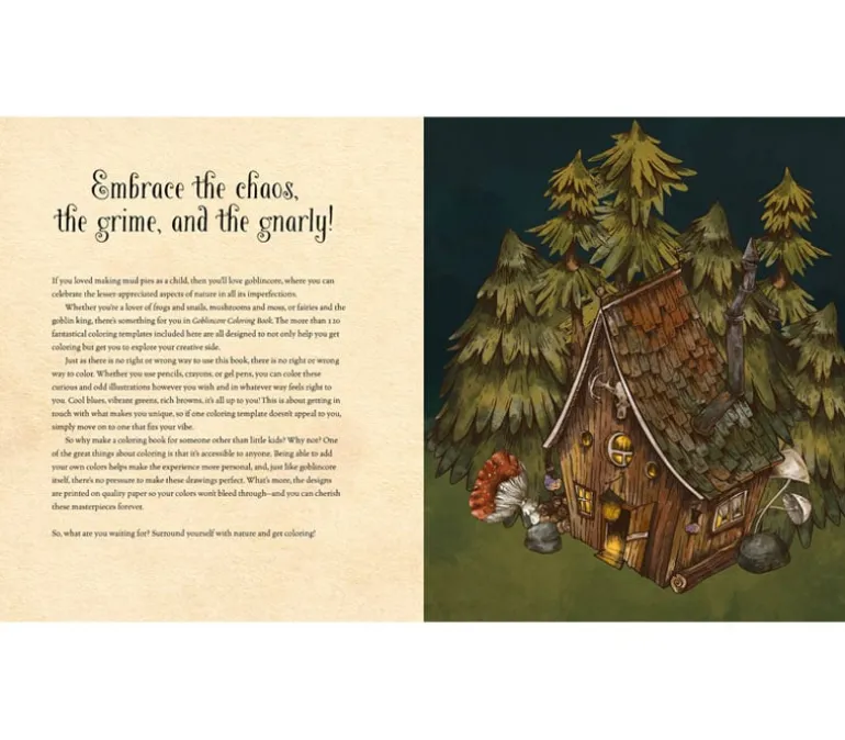 Goblincore Coloring Book