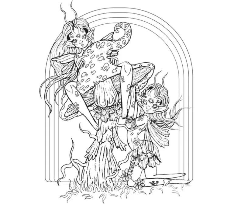 Goblincore Coloring Book