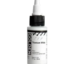 Golden High Flow Acrylic Paint – 1-ounce – Titanium White