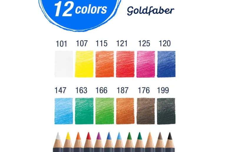 Goldfaber Color Pencils – 12ct Basic Colors Set