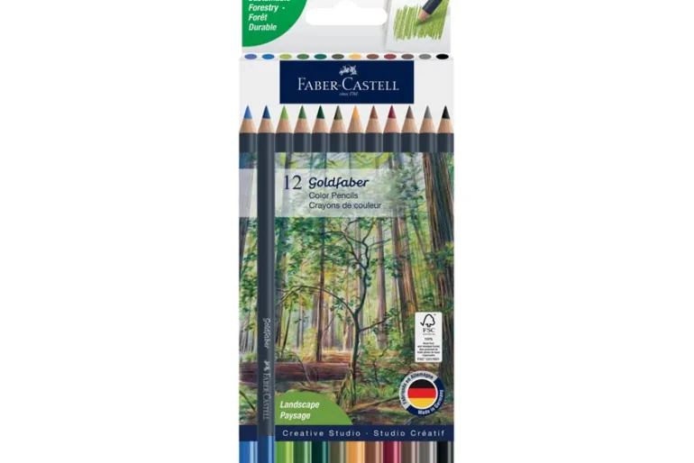Goldfaber Color Pencils – 12ct Basic Colors Set