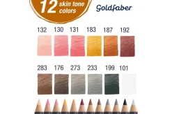 Goldfaber Color Pencils – 12ct Skin Tones Set