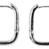 Gold Huggie Hoop Earring Findings with Loop, 12×13.5mm, 8 Pieces