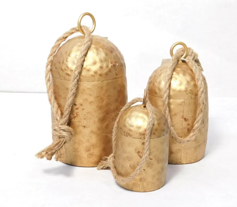 Gold Metal Bells – 3 Piece