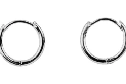 Gold Rectangular Huggie Hoop Earrings, 15×19.5mm, 4 Pieces