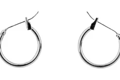 Gold Rectangular Huggie Hoop Earrings, 15×19.5mm, 4 Pieces