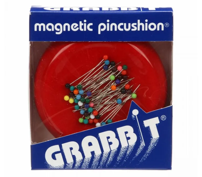 Grabbit Magnetic Pincushion in Red.