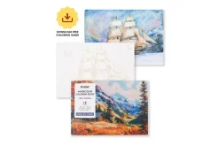Grabie Watercolor Coloring Book – Landscapes