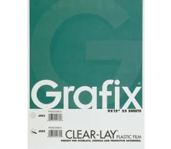 Grafix Acetate Alternative Pad – 9-inch x 12-inch – 25 Sheet – .005in