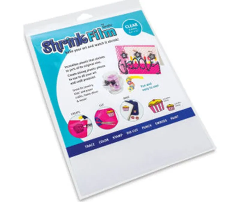 Grafix Shrink Film Clear 8-1/2-inch x 11-inch – 6 Piece