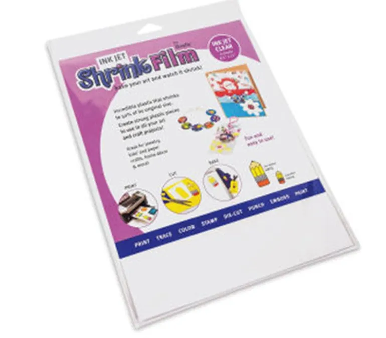 Grafix Shrink Film Inkjet – Clear – 8-1/2-inch x 11-inch – 6 Piece