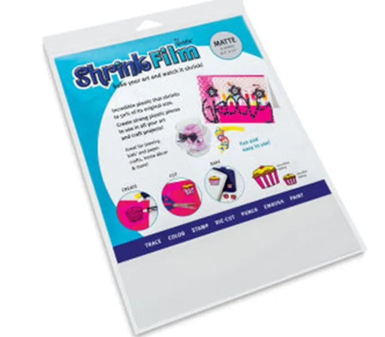 Grafix Shrink Film – Matte – 8-1/2-inch x 11-inch – 6 Piece