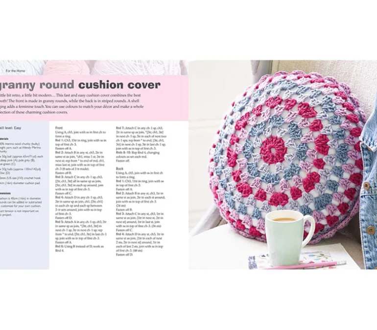 Granny Square Crochet Book