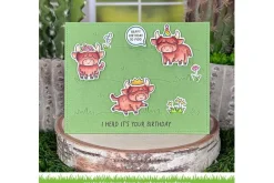 Grassy Pasture Landscape Backdrop Die