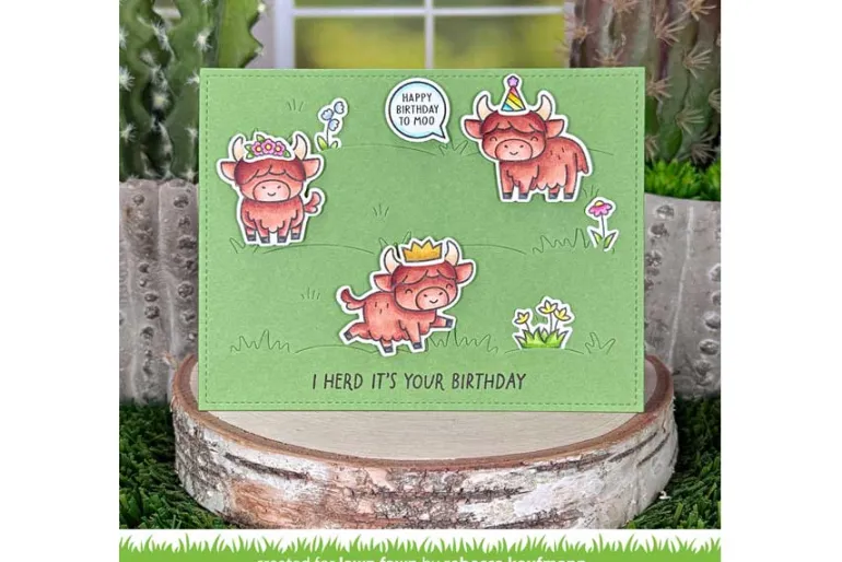 Grassy Pasture Landscape Backdrop Die