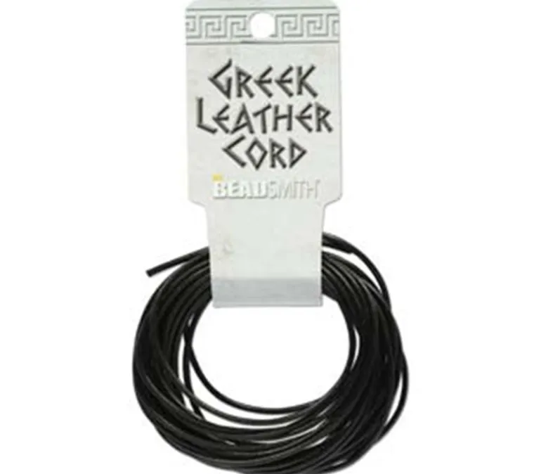 Greek Leather Cord 2.0 mm.- 5-Feet (vie w colors)