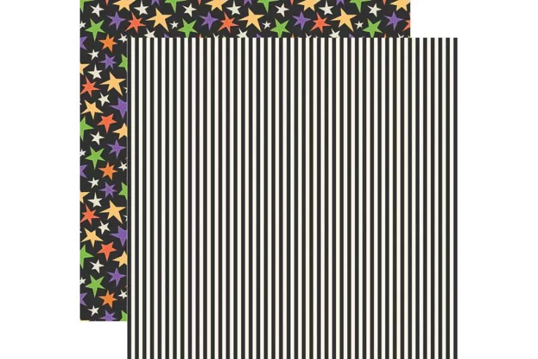 Halloween Parade Bone Chilling Faces 12×12 Patterned Paper