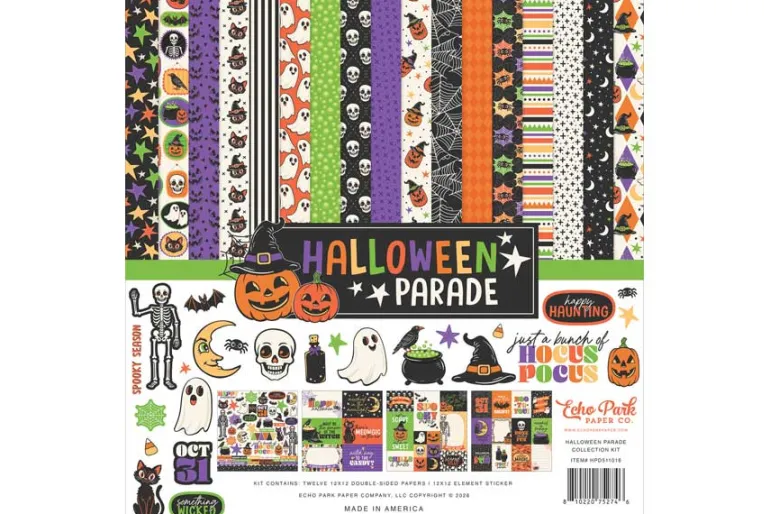 Halloween Parade Embossed Ghosts Die