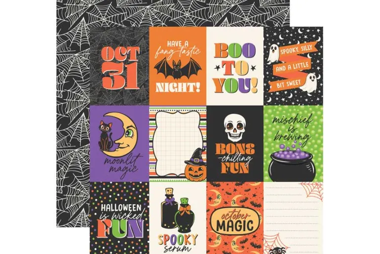 Halloween Parade Embossed Ghosts Die
