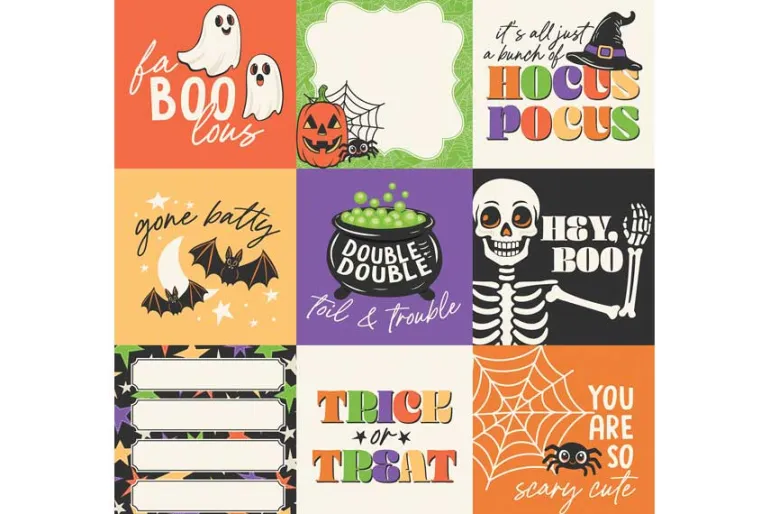 Halloween Parade Embossed Ghosts Die