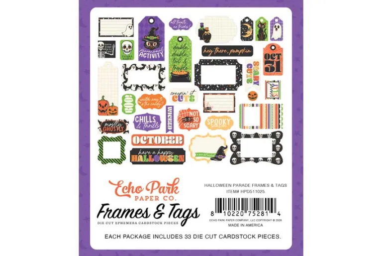 Halloween Parade Frame & Tags