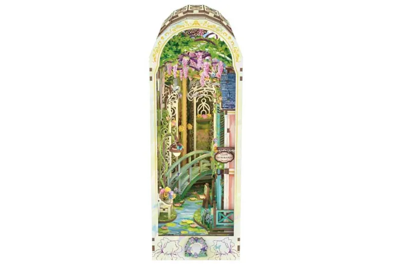 Hands Craft Giverny Garden 3D Puzzle Book Nook Kit