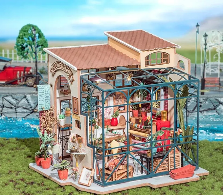Hands Craft Greenhouse Oasis DIY Miniature House Kit