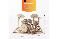 Hands Craft Modern Wooden Model Kit – Drum Kit