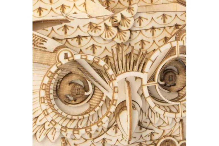 Hands Craft Modern Wooden Model Kit – Owl Storage Box