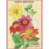 Happy Birthday Language of Flowers 60-Piece Puzzle Card