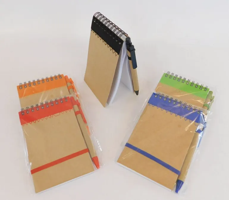 Hardcover Spiral Notebook with Pen – Lined Journal for Notes & Ideas