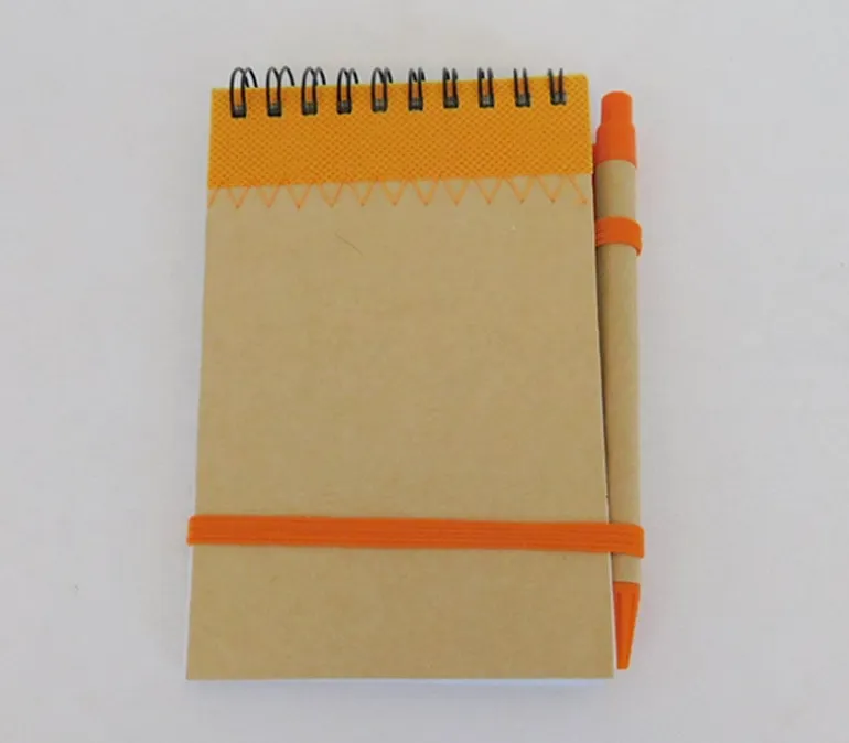 Hardcover Spiral Notebook with Pen – Lined Journal for Notes & Ideas