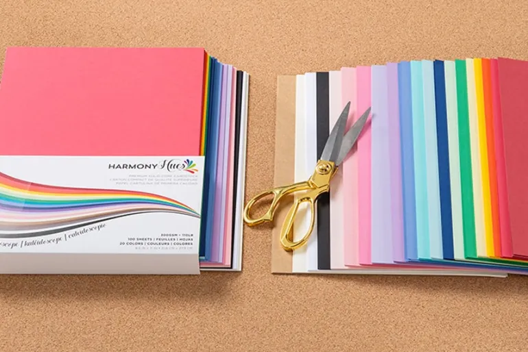 Harmony Hues Cardstock Pack – 8.5×11 – Midnight Black