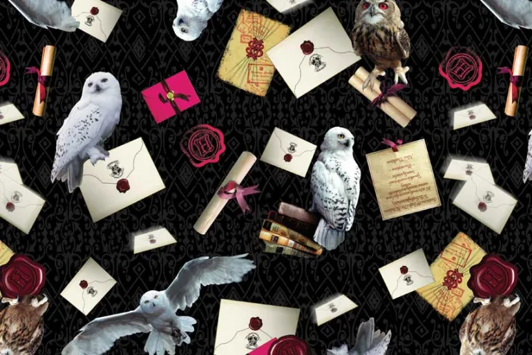 Harry Potter™ Hogwarts Crests on Black