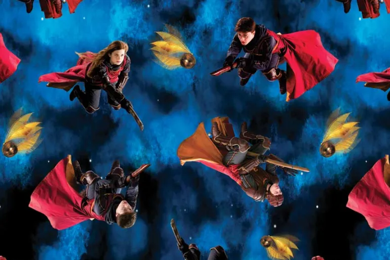 Harry Potter™ Postcards Tossed on Royal Blue
