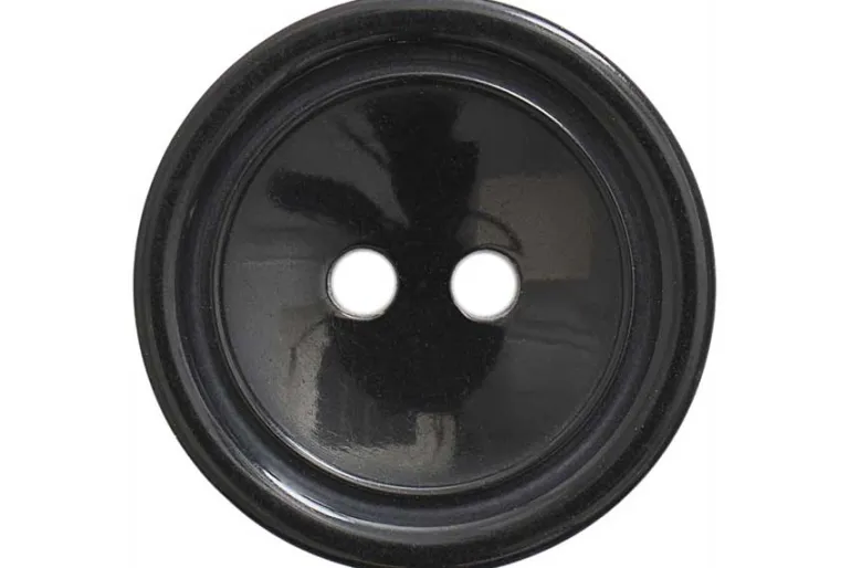 Hemline Basic Aran Round Button 19mm 4ct