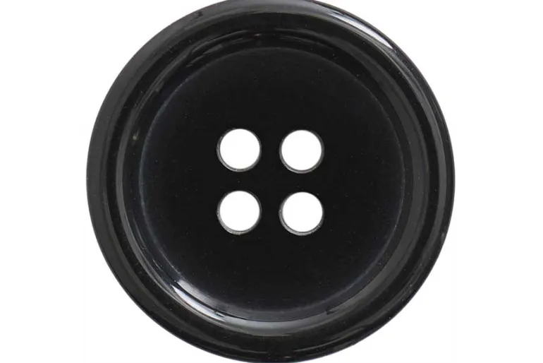 Hemline Basic Aran Round Button 19mm 4ct