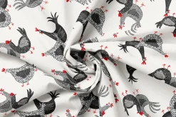 Hen House Bias Plaid Red on White