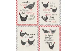 Hen House Bias Plaid Red on White
